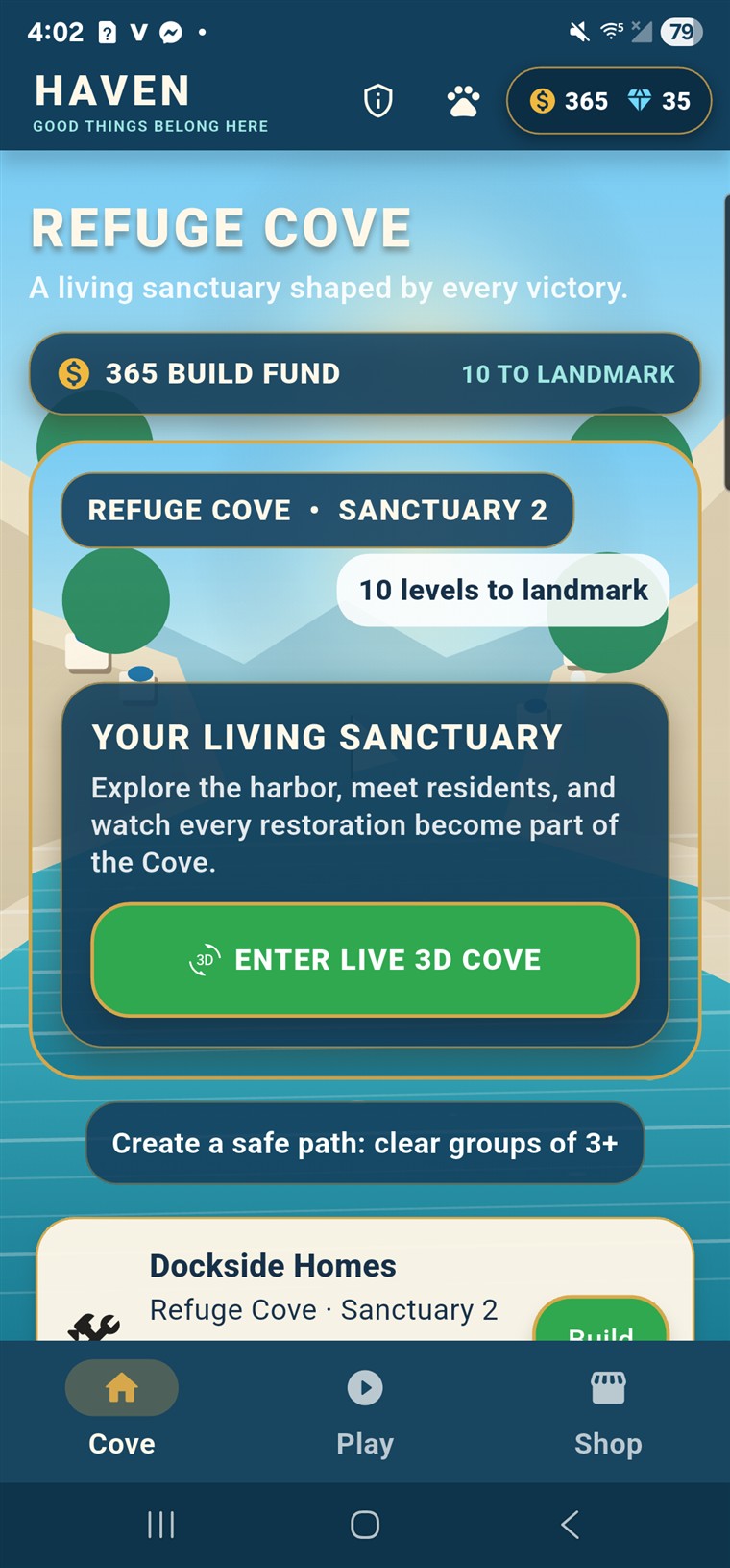 Haven progression screen
